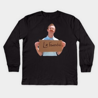 Kip from Napoleon Dynamite Kids Long Sleeve T-Shirt